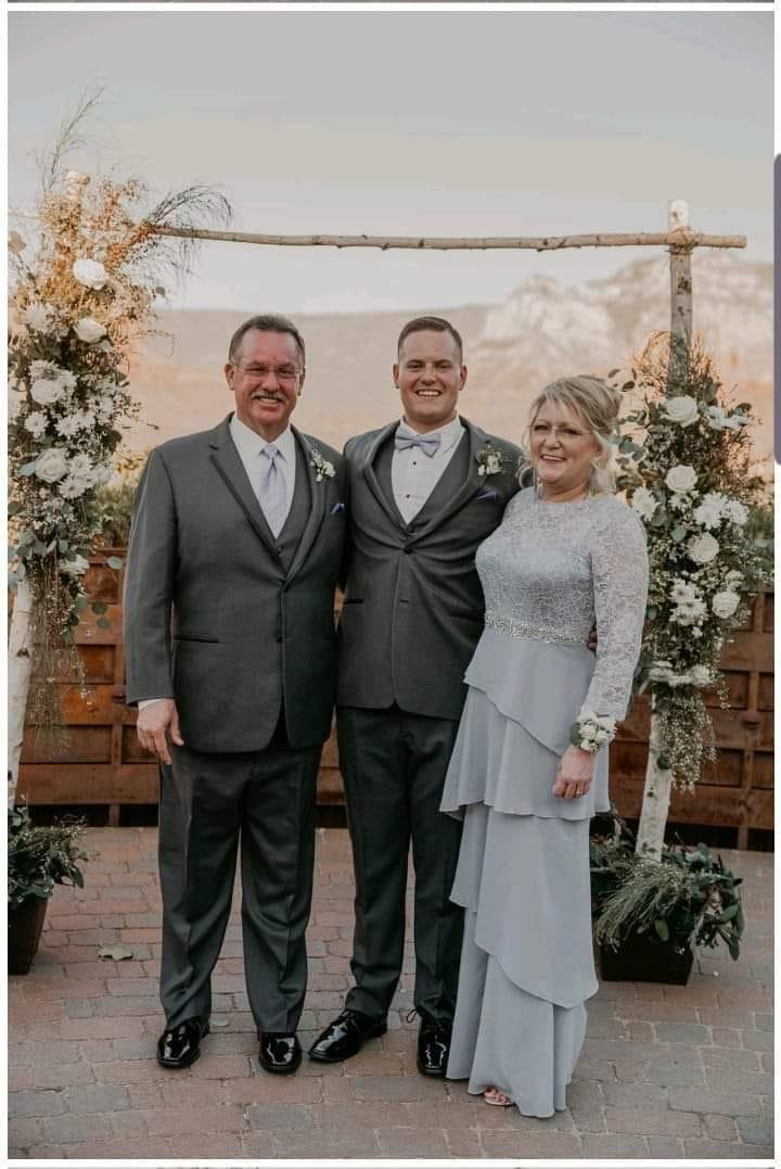Scott at a family wedding